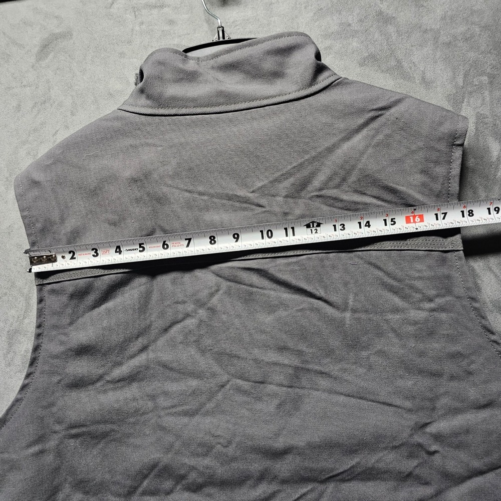 Carhartt FR Flame Resistant Sherpa Lined Mock Neck Vest Gray 2XL Tall CAT 3 - Picture 11 of 12